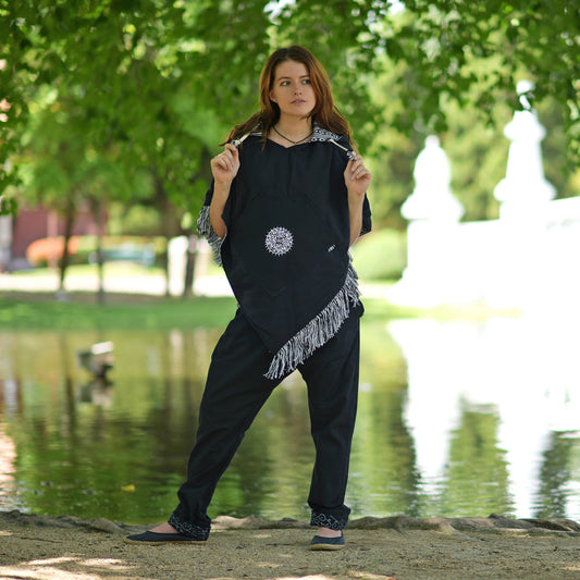 Wendeponcho Damen und Herren Abajo
