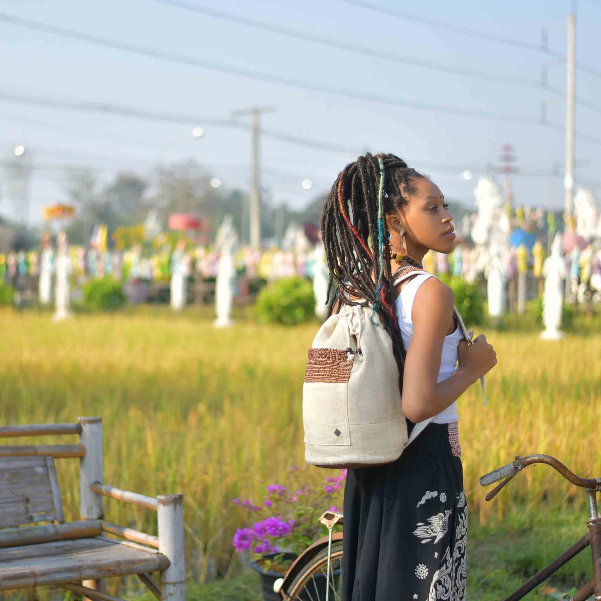 Hanf Rucksack Freiheit Beige