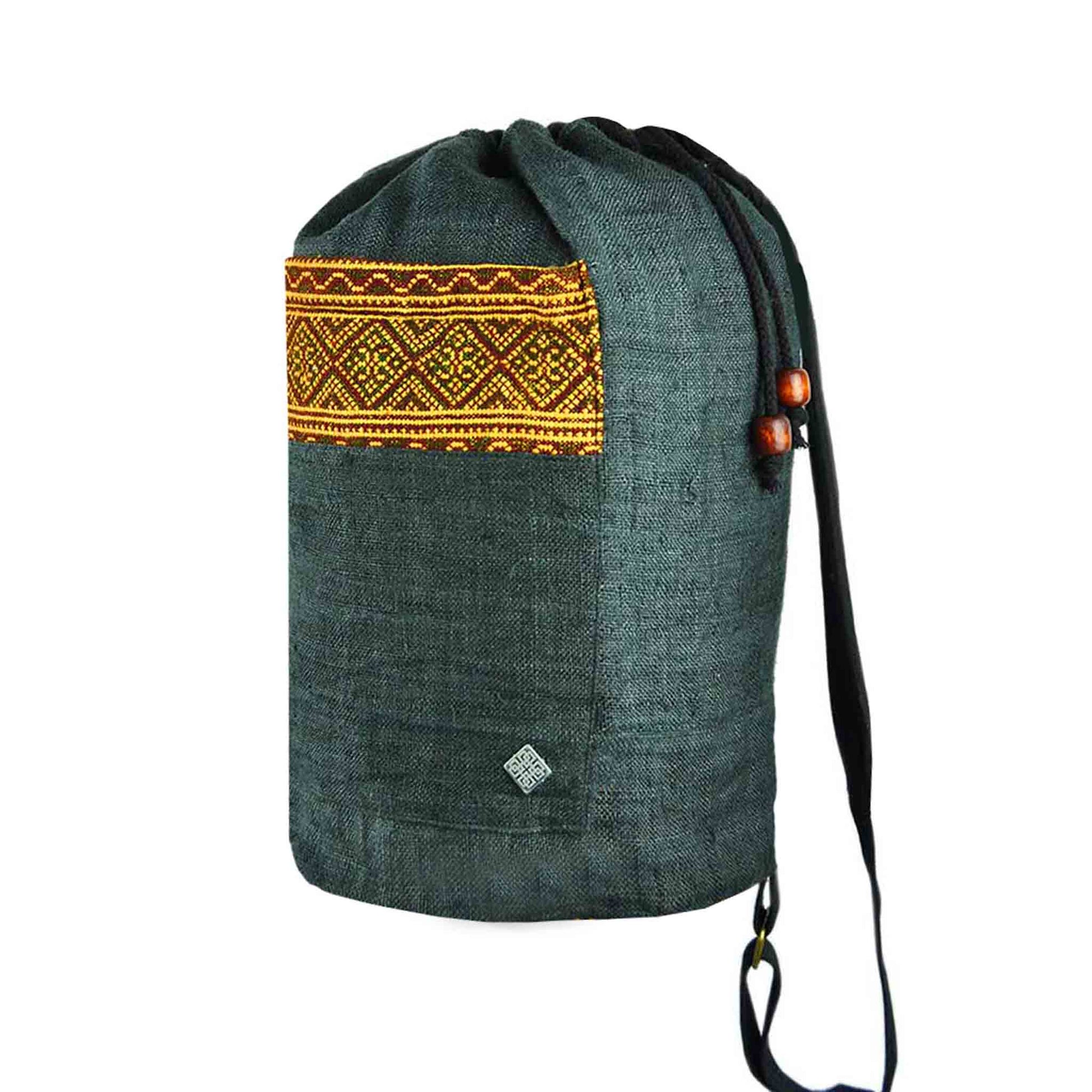 Hanf Rucksack Freiheit Schwarz