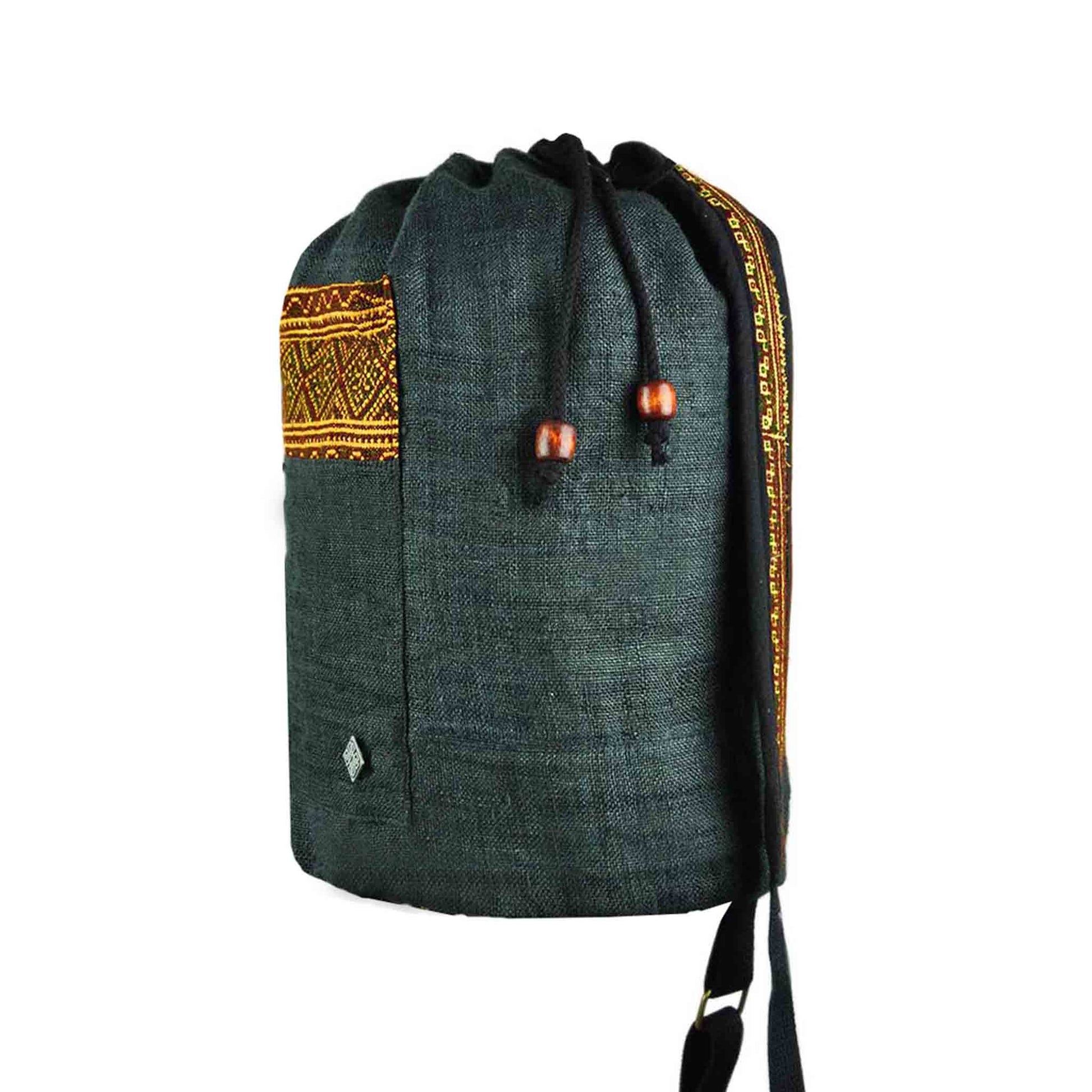 Hanf Rucksack Freiheit Schwarz