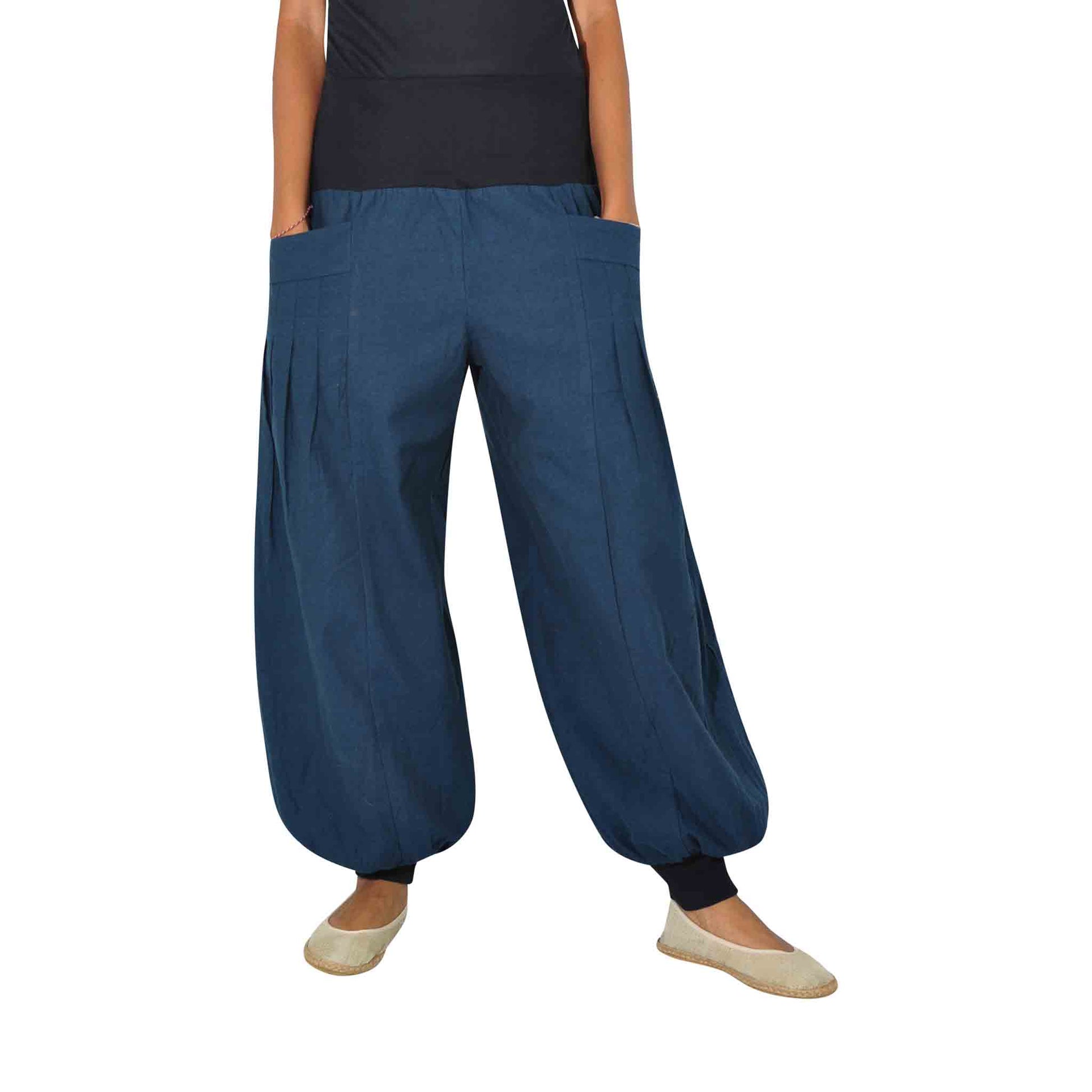 Yogahose und Haremshose Damen Yogazeit Blau