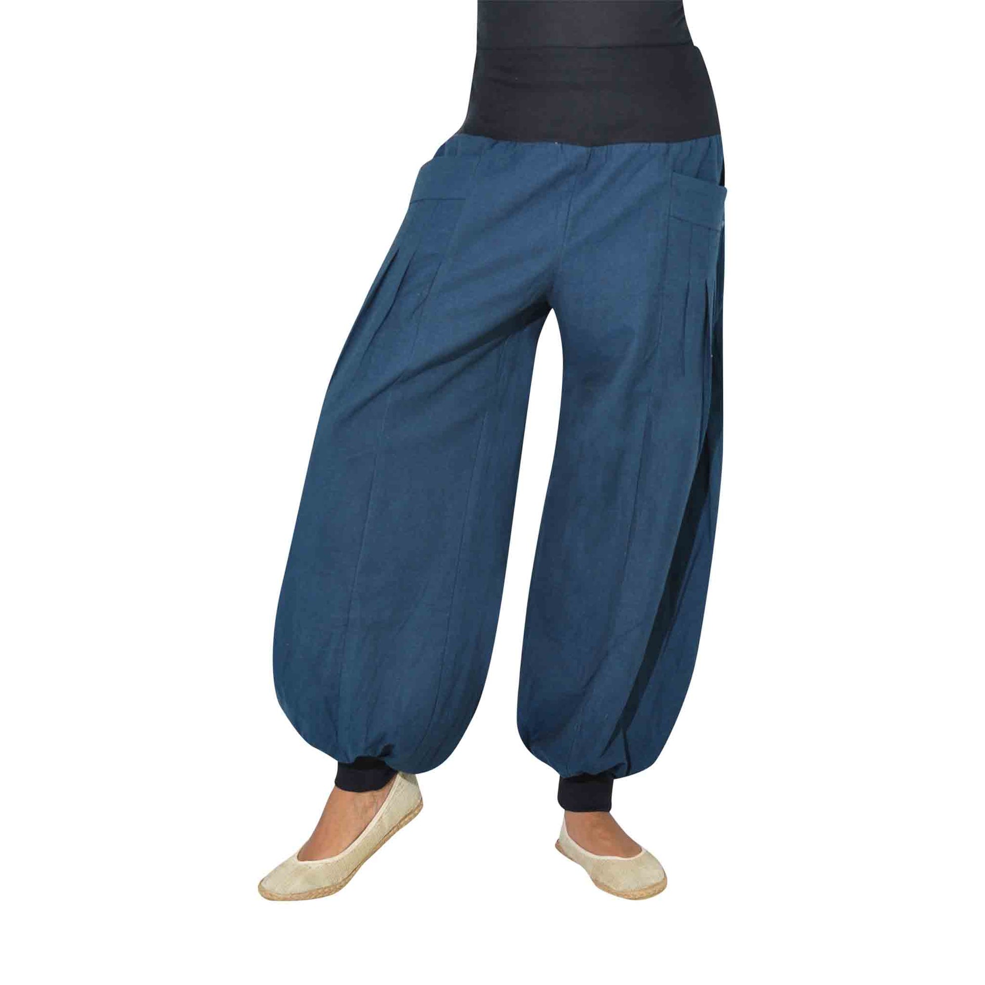 Yogahose und Haremshose Damen Yogazeit Blau