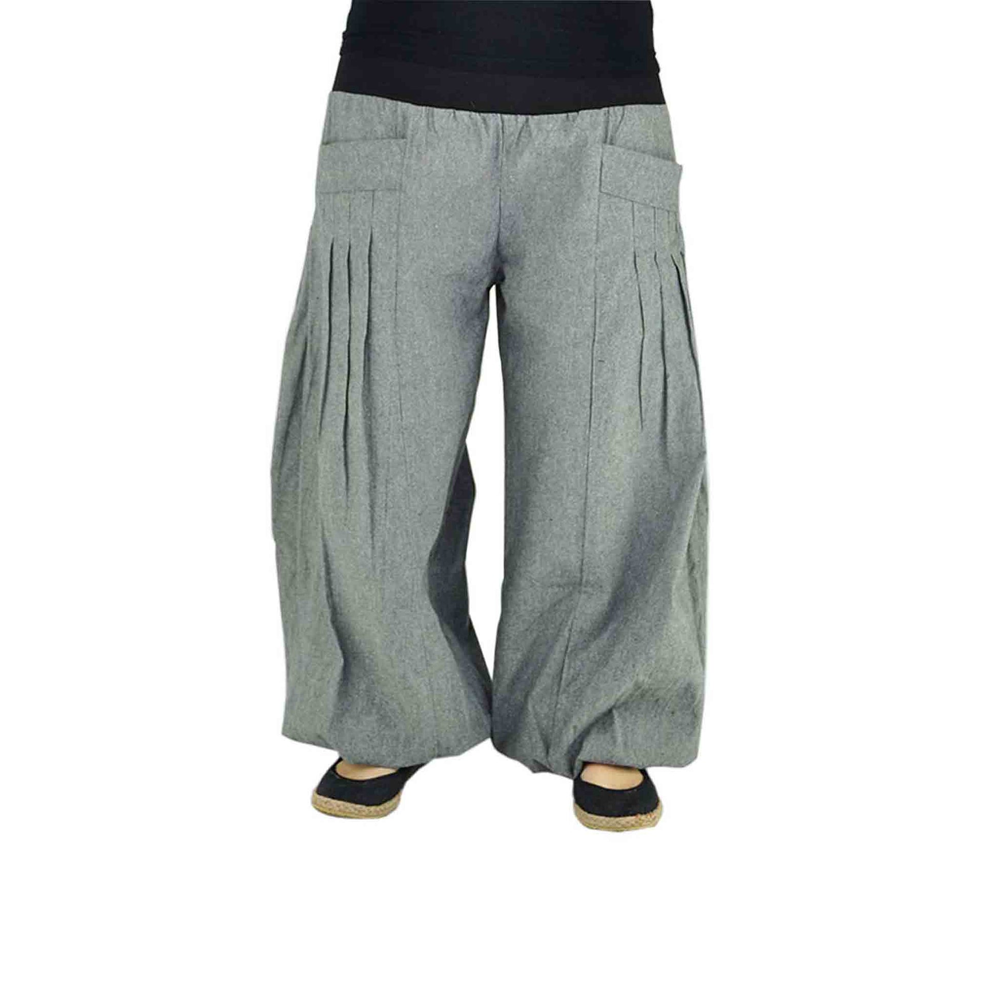 Yogahose und Haremshose Damen Yogazeit Grau