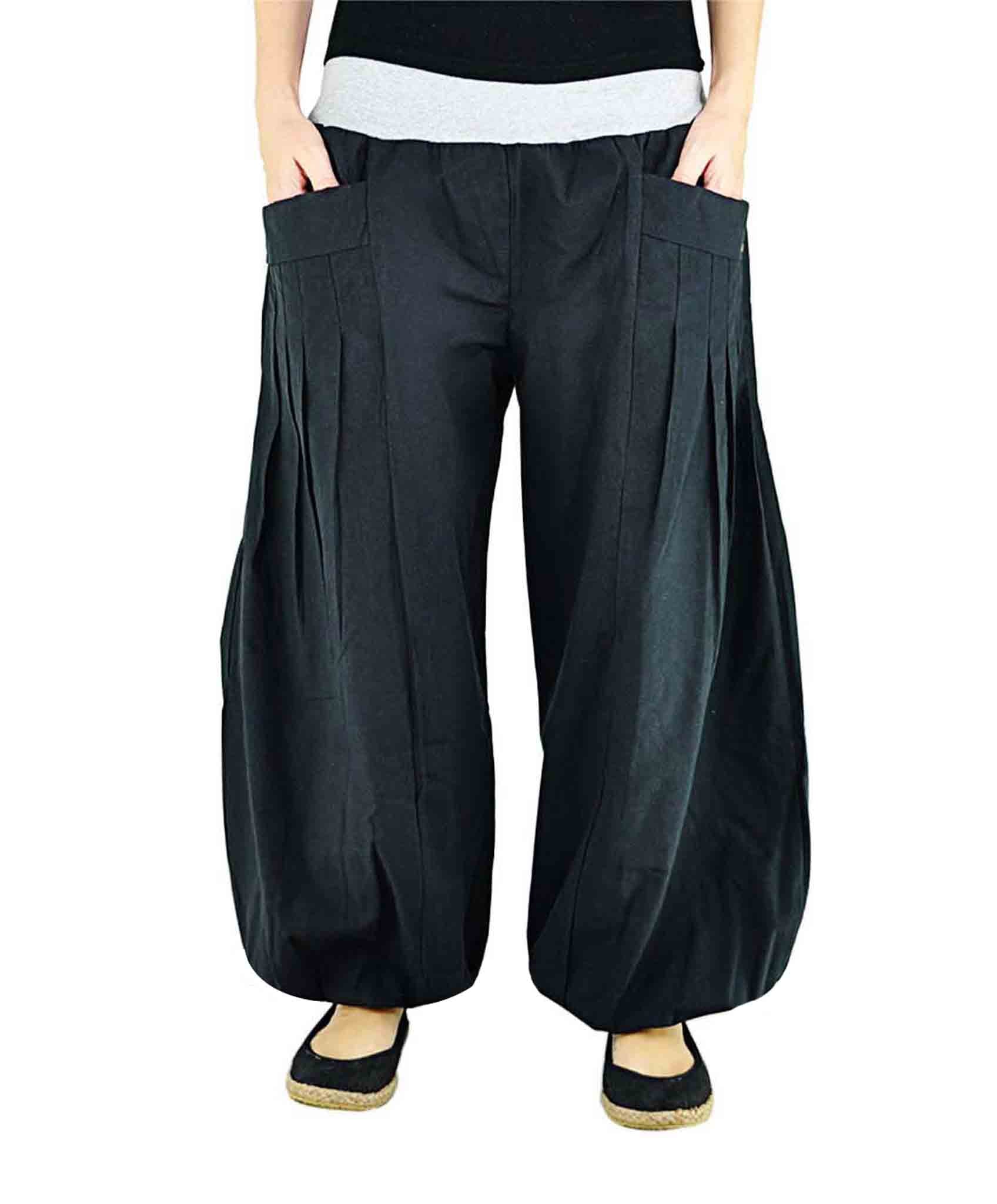 Yogahose und Haremshose Damen Yogazeit Schwarz