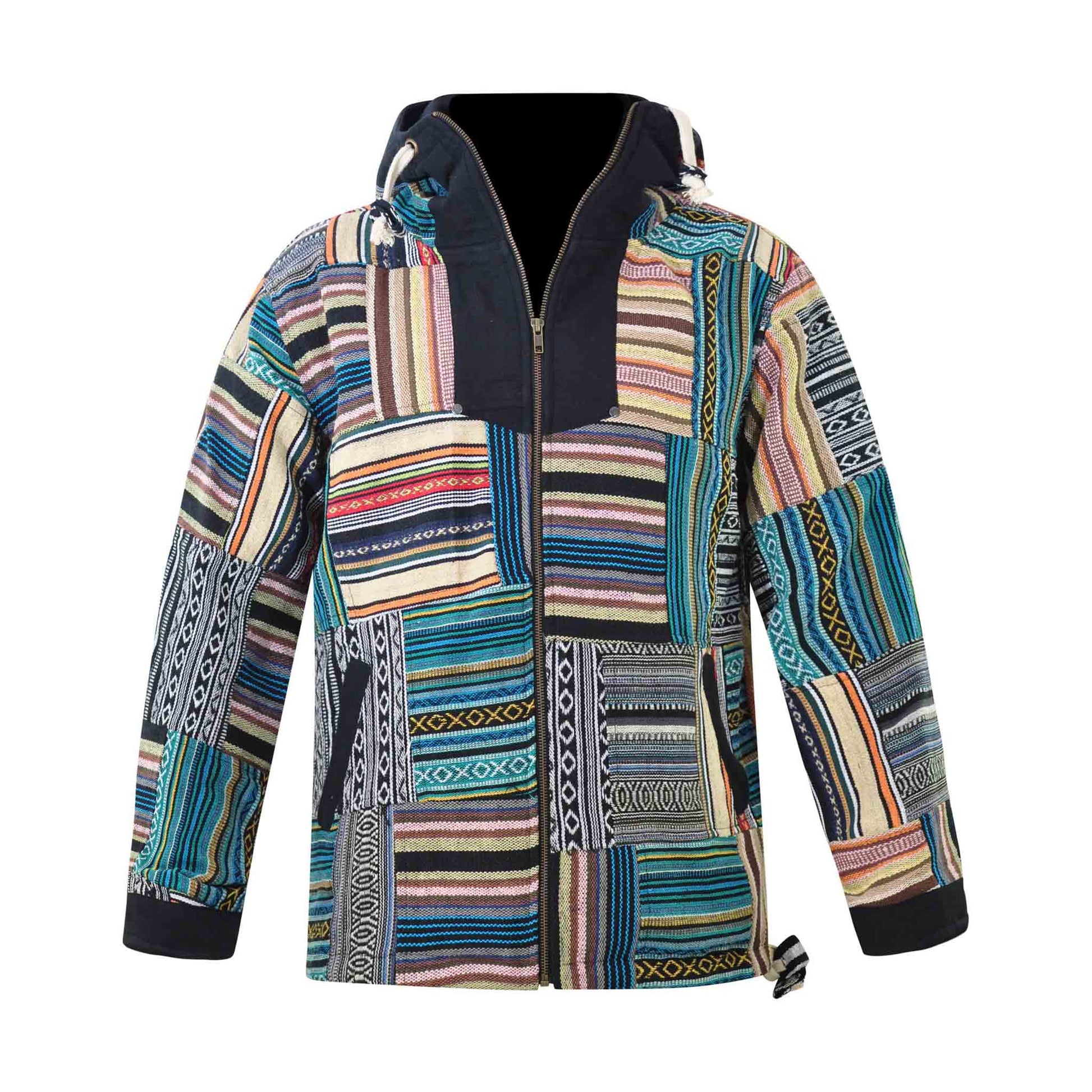 Patchwork Baja Jacke Haarlem im Hippie Style