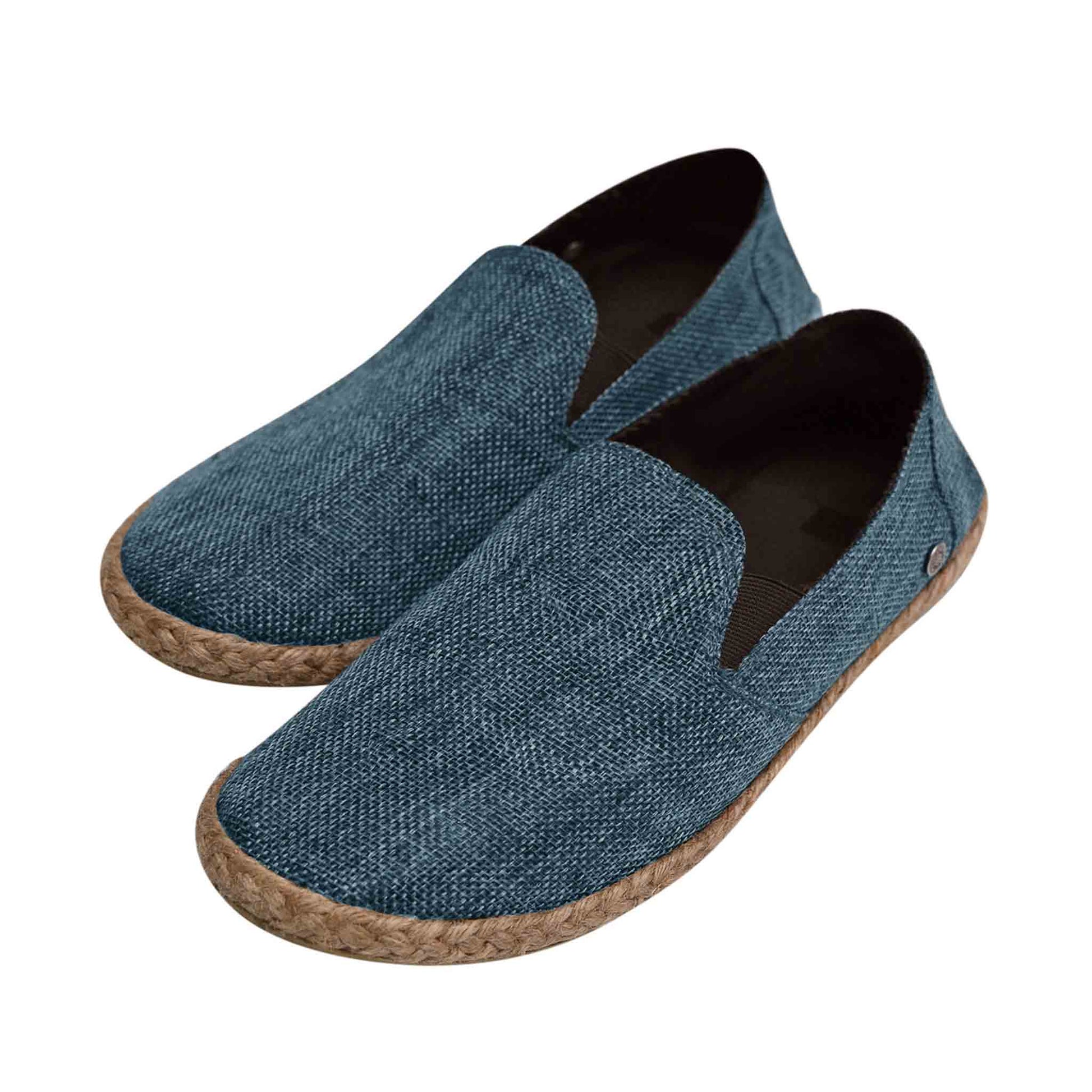 Hippie Jute Schuhe Leichtfüßig Blau